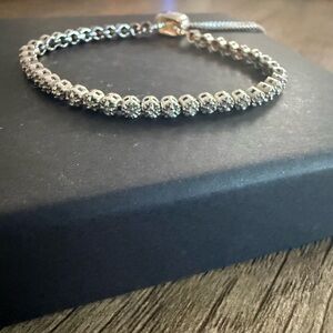 1/2 Carat Diamond Adjustable Bolo Slide Tennis Bracelet